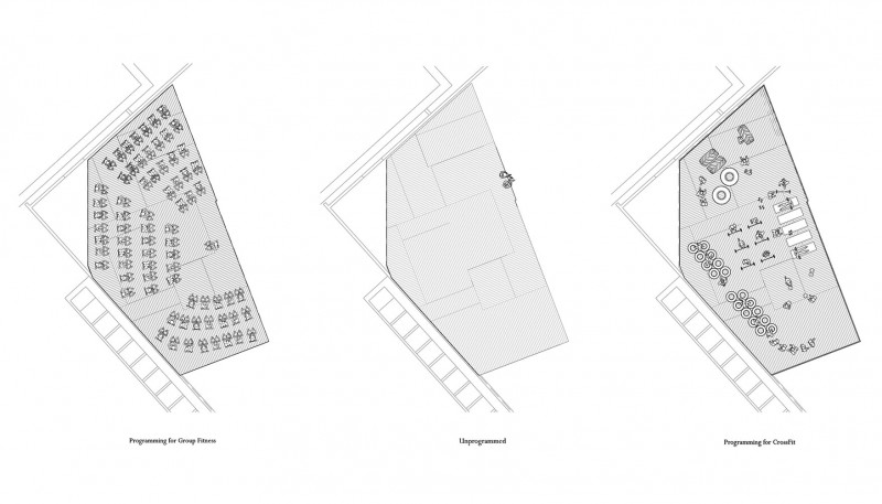 Roof Deck at MoMA PS1 (deck programming plan)